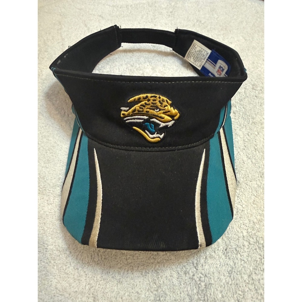 Reebok Jacksonville Jaguars NFL Equipment Visor Black Teal White Adjustable Hat